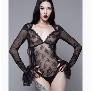 House of Widow lace bodysuit